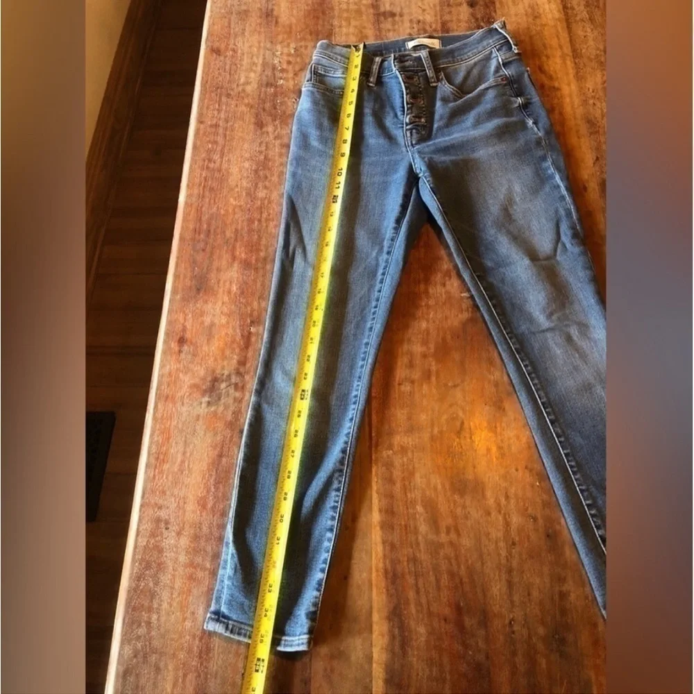 Madewell 9” Mid-Rise Skinny Crop Blue Jeans